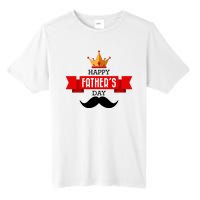 Happy Father's Day Crown Mustache Tall Fusion ChromaSoft Performance T-Shirt