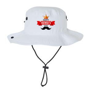 Happy Father's Day Crown Mustache Legacy Cool Fit Booney Bucket Hat