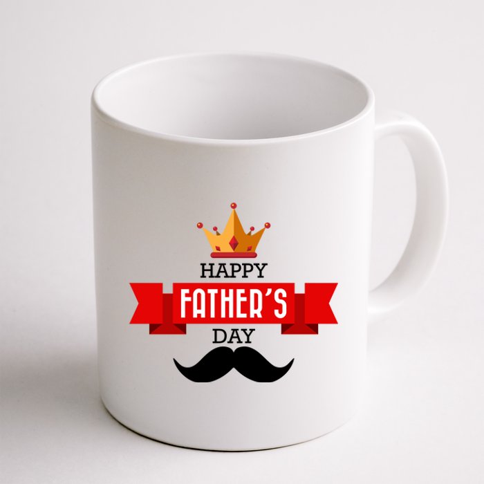 Happy Father's Day Crown Mustache Coffee Mug