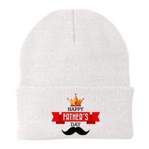 Happy Father's Day Crown Mustache Knit Cap Winter Beanie