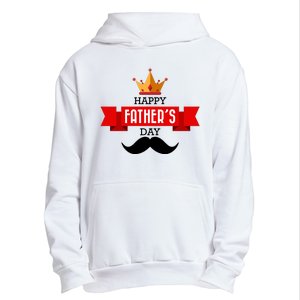 Happy Father's Day Crown Mustache Urban Pullover Hoodie