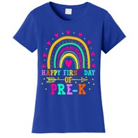 Happy First Day Of PreK Rainbow Heart Teacher Students Gift Women's T-Shirt