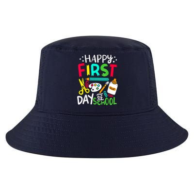 Happy First Day Of School Teacher Back To School Student Cool Comfort Performance Bucket Hat