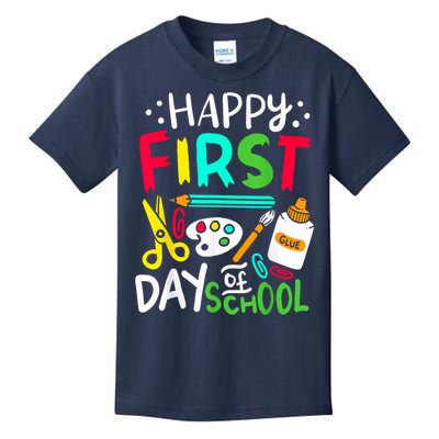 Happy First Day Of School Teacher Back To School Student Kids T-Shirt