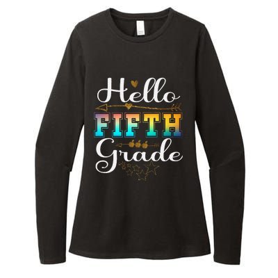 Hello First Day Of 5th Grade Team Hello Fifth Grade Squad Womens CVC Long Sleeve Shirt