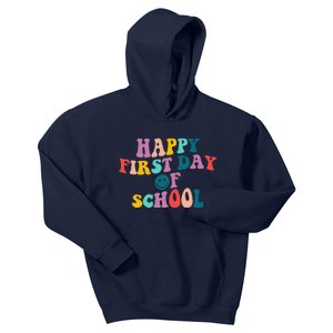 Happy First Day Of School Teacher Welcome Back To School Kids Hoodie