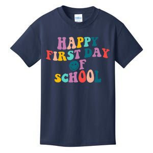 Happy First Day Of School Teacher Welcome Back To School Kids T-Shirt