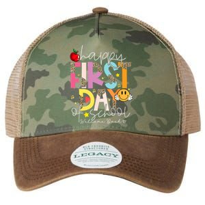 Happy First Day Of School Welcome Back To School Teachers Gift Legacy Tie Dye Trucker Hat