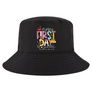 Happy First Day Of School Welcome Back To School Teachers Gift Cool Comfort Performance Bucket Hat