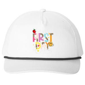 Happy First Day Of School Welcome Back To School Teachers Gift Snapback Five-Panel Rope Hat