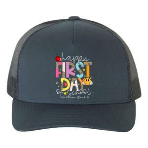 Happy First Day Of School Welcome Back To School Teachers Gift Yupoong Adult 5-Panel Trucker Hat