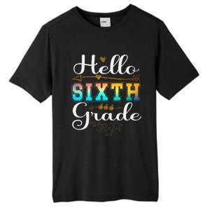 Hello First Day Of 6th Grade Team Hello Sixth Grade Squad Tall Fusion ChromaSoft Performance T-Shirt