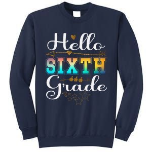 Hello First Day Of 6th Grade Team Hello Sixth Grade Squad Sweatshirt