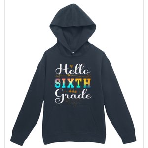 Hello First Day Of 6th Grade Team Hello Sixth Grade Squad Urban Pullover Hoodie