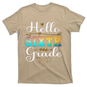 Hello First Day Of 6th Grade Team Hello Sixth Grade Squad T-Shirt