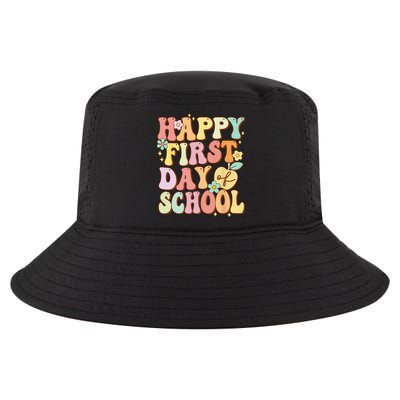 Happy First Day Of School Teachers Back To School Love Cool Comfort Performance Bucket Hat