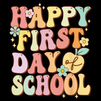 Happy First Day Of School Teachers Back To School Love 16 in Basic Backpack