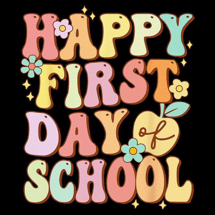 Happy First Day Of School Teachers Back To School Love 16 in Basic Backpack