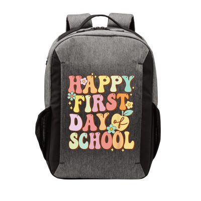 Happy First Day Of School Teachers Back To School Love Vector Backpack