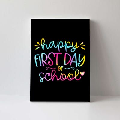 Happy First Day Of School Back To School Canvas