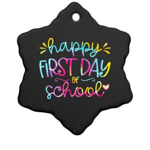 Happy First Day Of School Back To School Ceramic Star Ornament