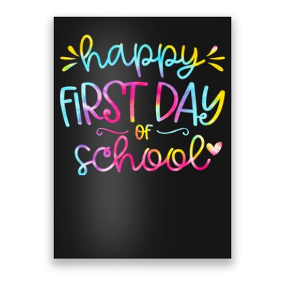 Happy First Day Of School Back To School Poster