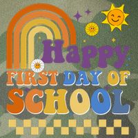 Happy First Day Of School Legacy Tie Dye Trucker Hat