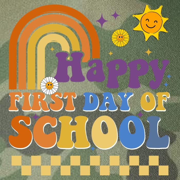 Happy First Day Of School Legacy Tie Dye Trucker Hat