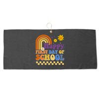 Happy First Day Of School Large Microfiber Waffle Golf Towel