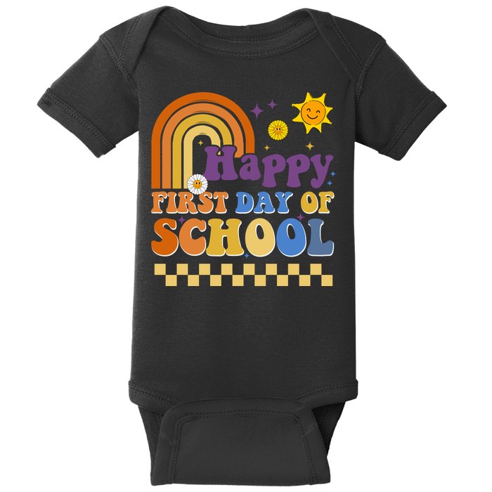 Happy First Day Of School Baby Bodysuit