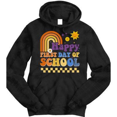 Happy First Day Of School Tie Dye Hoodie
