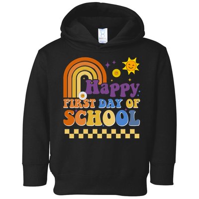 Happy First Day Of School Toddler Hoodie