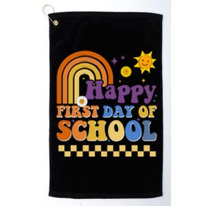 Happy First Day Of School Platinum Collection Golf Towel