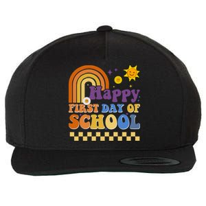 Happy First Day Of School Wool Snapback Cap