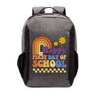 Happy First Day Of School Vector Backpack