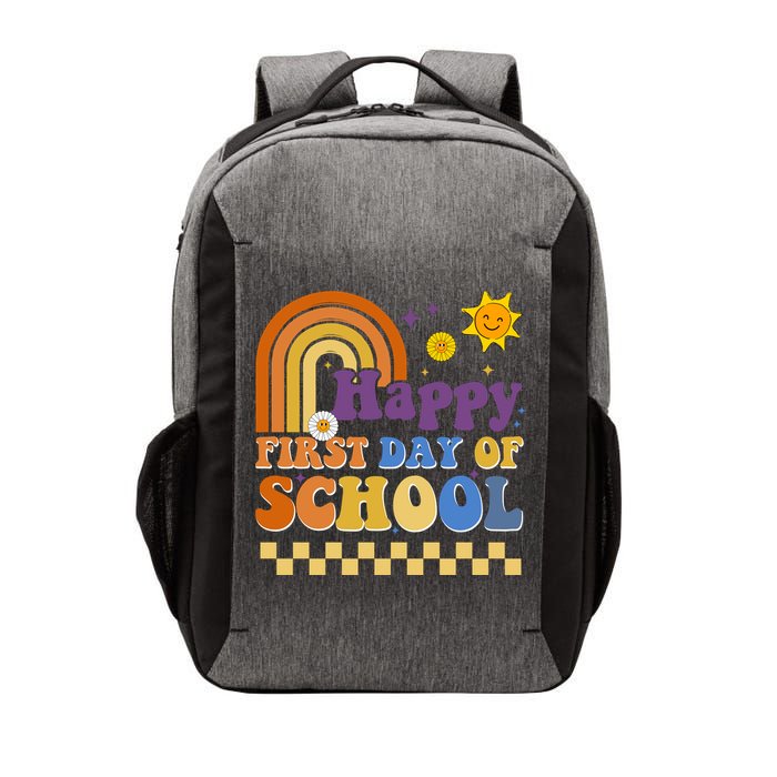 Happy First Day Of School Vector Backpack