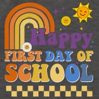 Happy First Day Of School Vector Backpack