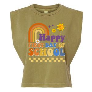 Happy First Day Of School Garment-Dyed Women's Muscle Tee