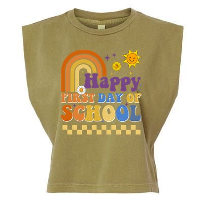 Happy First Day Of School Garment-Dyed Women's Muscle Tee