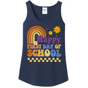 Happy First Day Of School Ladies Essential Tank