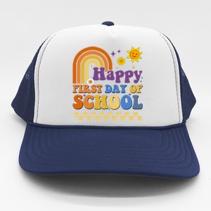 Happy First Day Of School Trucker Hat