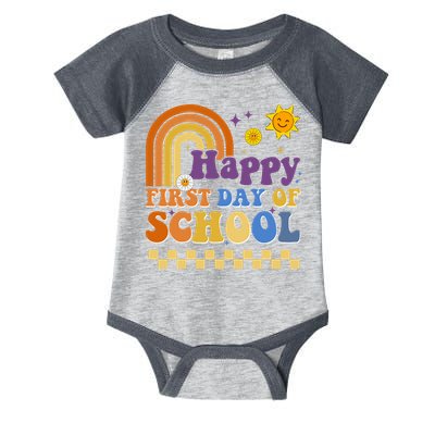 Happy First Day Of School Infant Baby Jersey Bodysuit