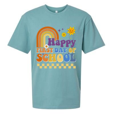 Happy First Day Of School Sueded Cloud Jersey T-Shirt