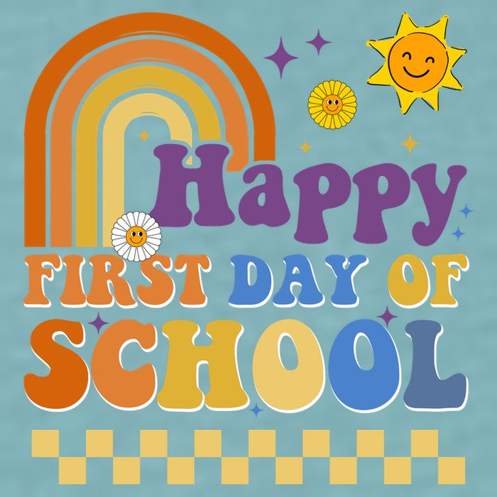Happy First Day Of School Sueded Cloud Jersey T-Shirt