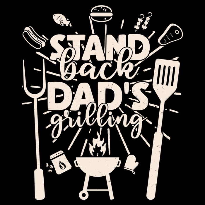 Happy Father's Day Stand Back Dad's Grilling Cooling Performance Crew T-Shirt