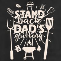 Happy Father's Day Stand Back Dad's Grilling Adult Drive Performance Visor