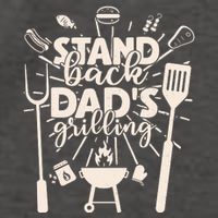 Happy Father's Day Stand Back Dad's Grilling Vector Backpack