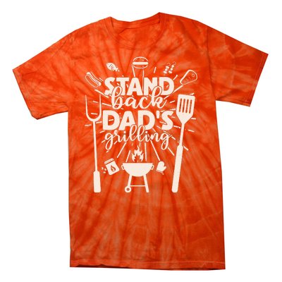 Happy Father's Day Stand Back Dad's Grilling Tie-Dye T-Shirt