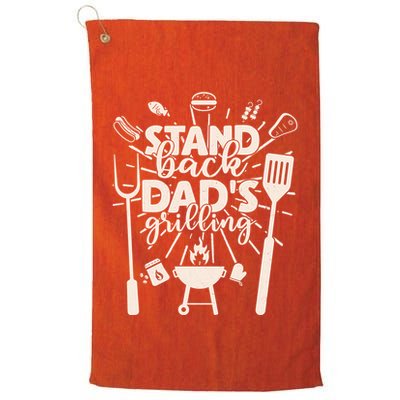 Happy Father's Day Stand Back Dad's Grilling Golf Towel