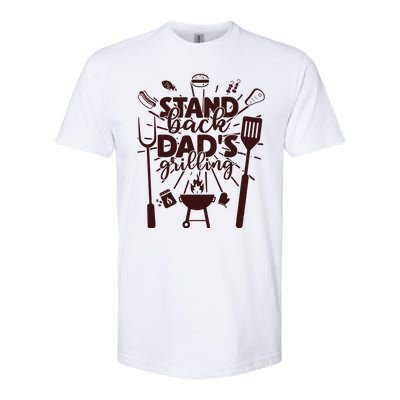 Happy Father's Day Stand Back Dad's Grilling Softstyle® CVC T-Shirt